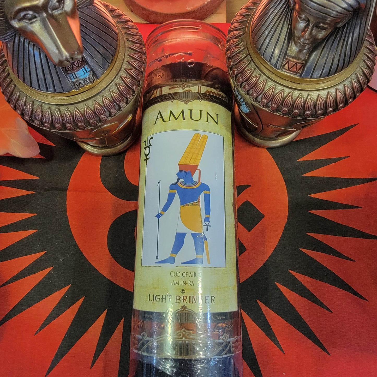 Egyptian Amun Lightbringer Alter Candle