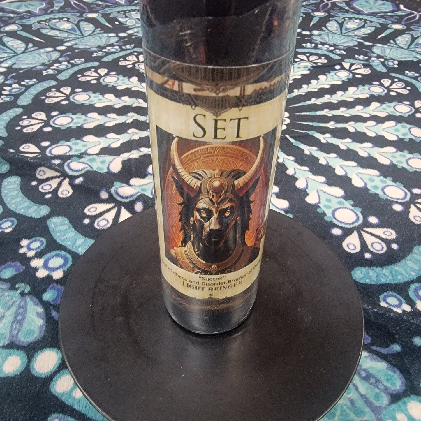 Egyptian God Set Lightbringer Altar Candle