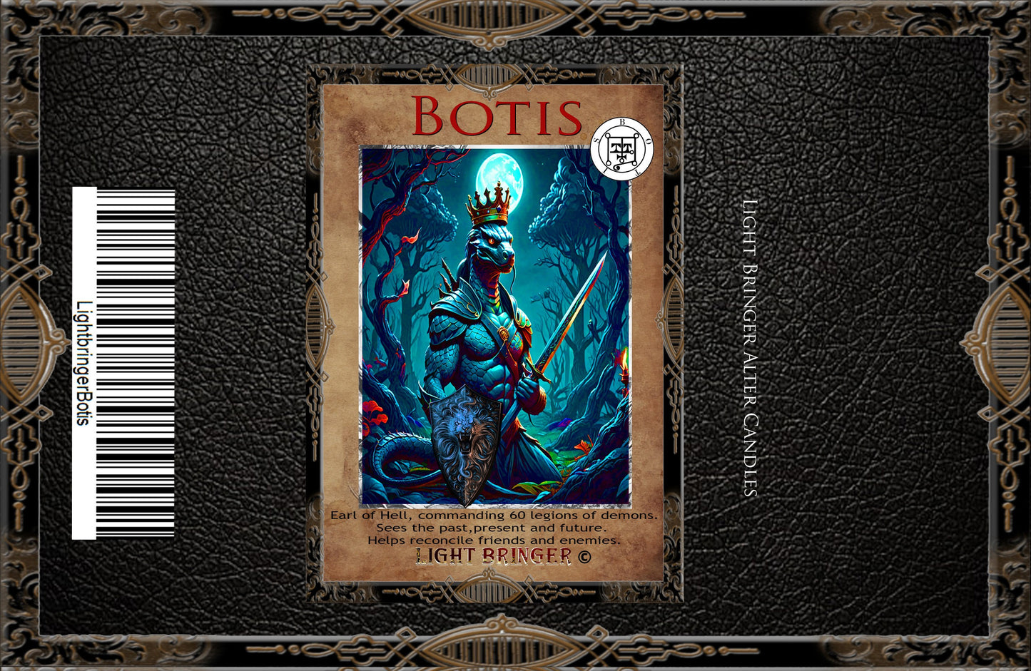 Fallen Angel Botis Lightbringer Altar Candle