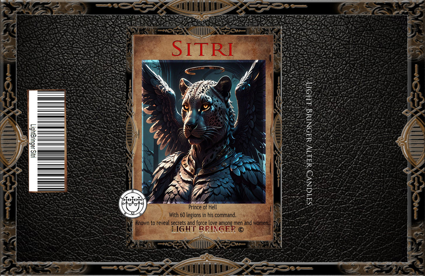 Fallen Angel Sitri Lightbringer Altar Candle