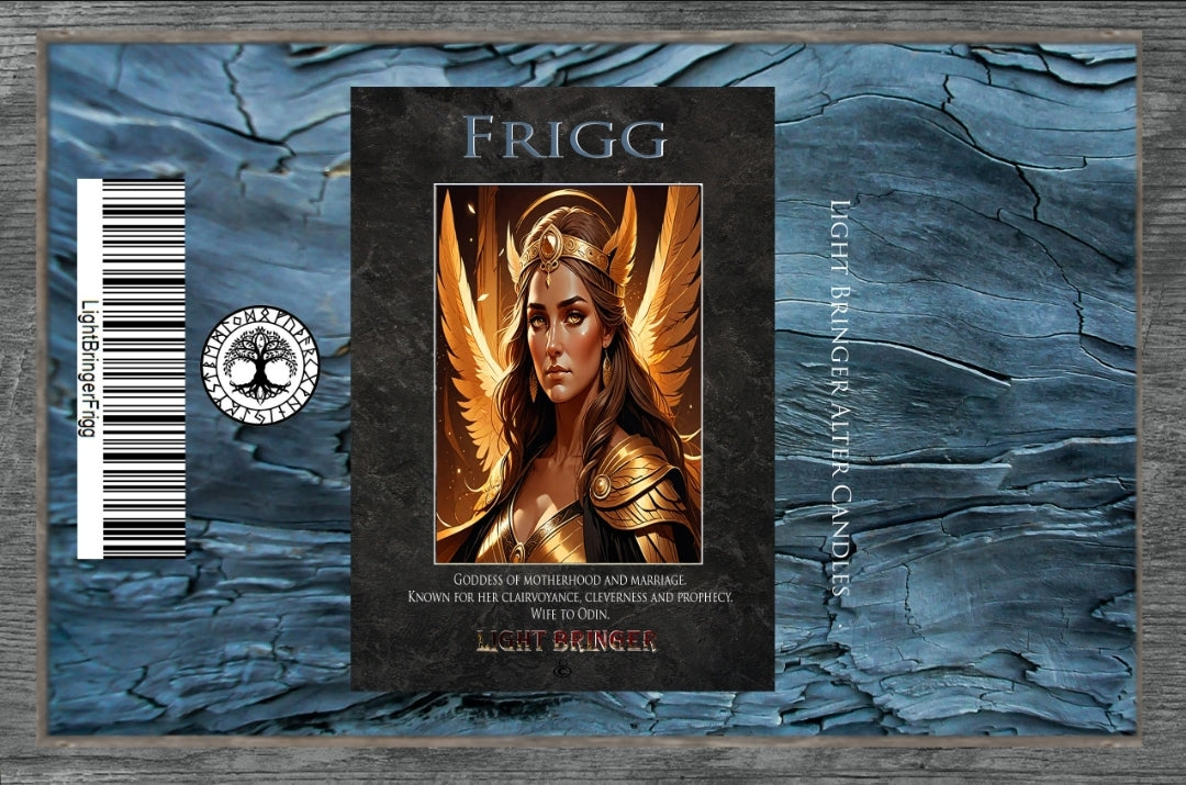 Norse Goddess Frigg Lightbringer Alter Candle