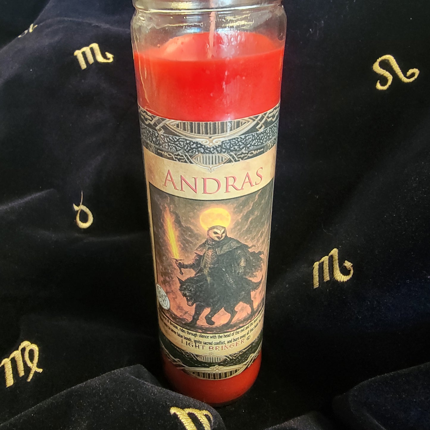 Fallen Angel Andras Lightbringer Candle
