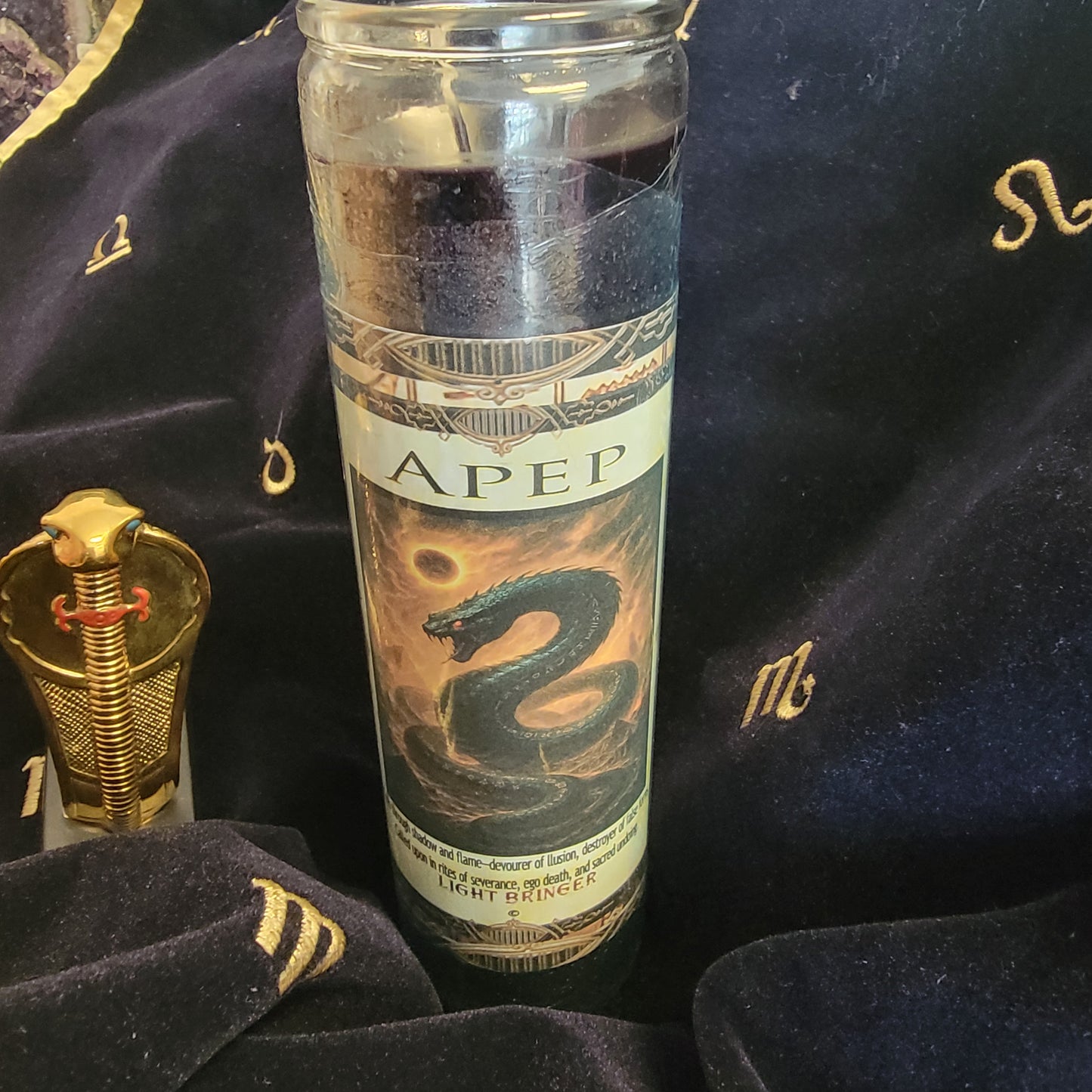 Egyptian Apep Lightbringer Altar Candle