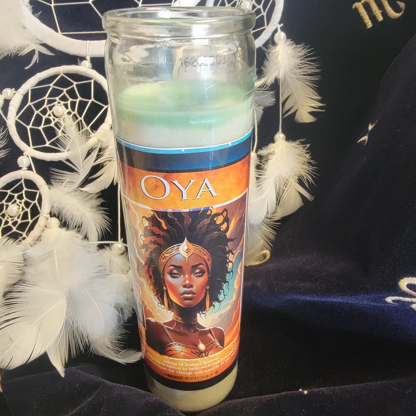 Lightbringer Oya Orisha Altar Candle