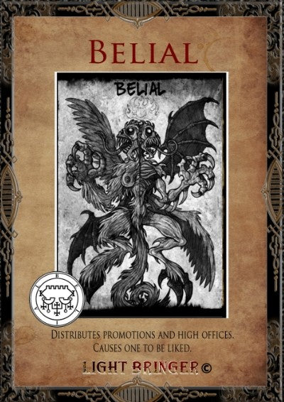Fallen Angel Belial Alter Candles