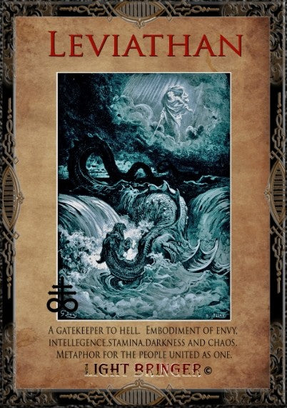 Fallen Angel Leviathan Alter Candle