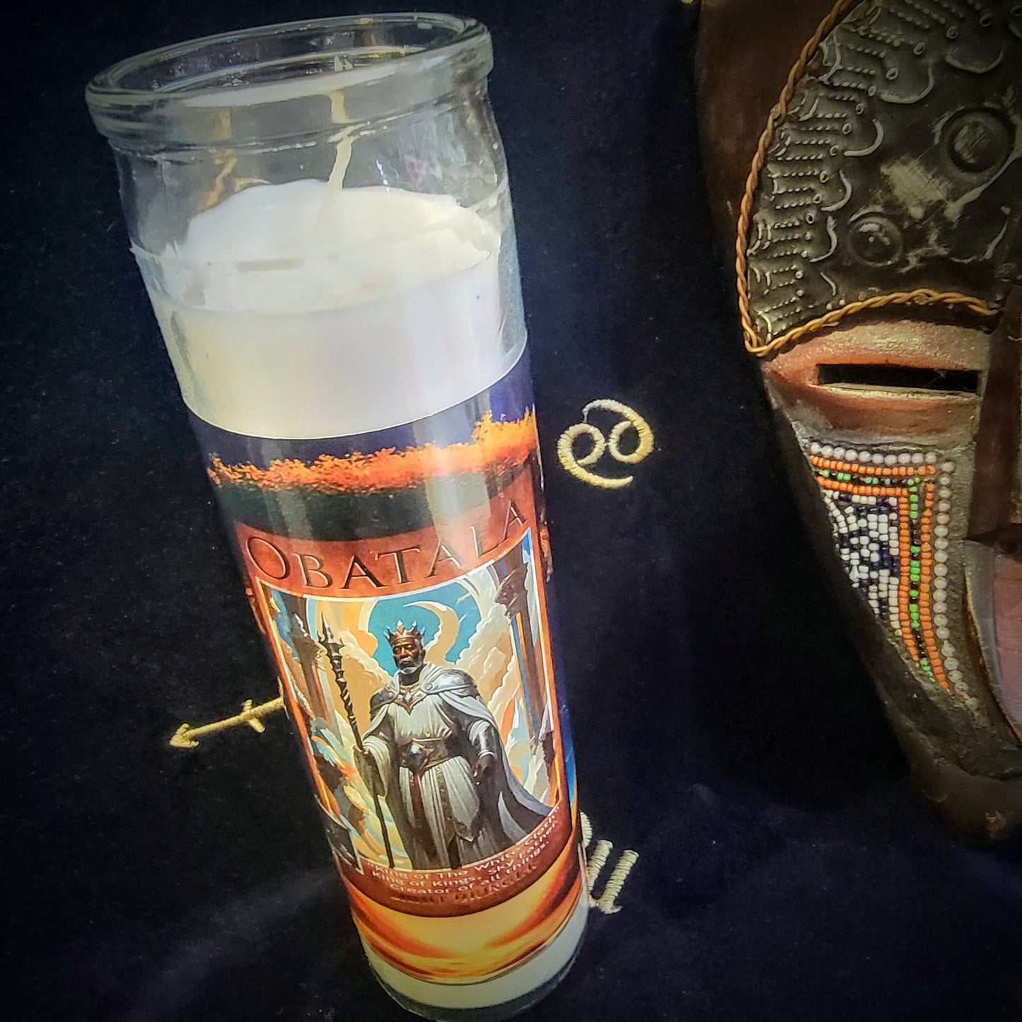 Orishas Obatala Lightbringer Alter Candle