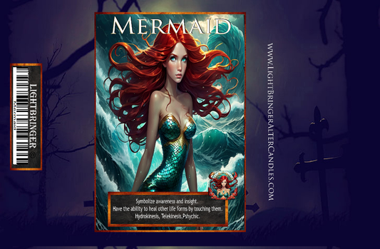 Mythical Creatures Mermaid Lightbringer Altar Candle