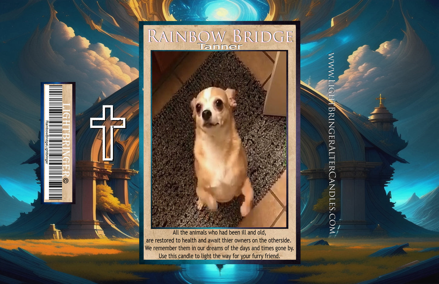 Custom Condolences Lightbringer Candle