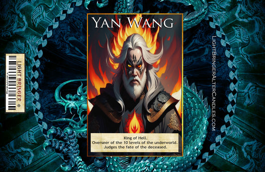 Asian God Yan Wang        Lightbringer Alter Candle