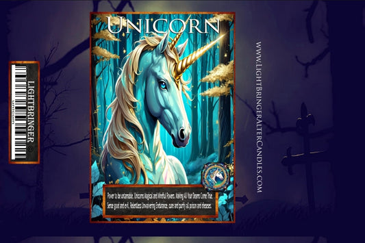 Mythical Creatures Unicorn Lightbringer Altar Candle