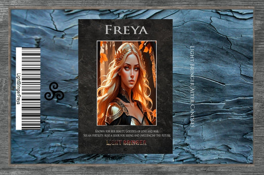 Norse Goddess Freya Alter Candle