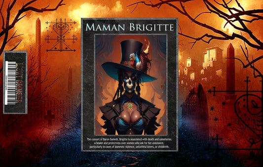 Voodoo Maman Brigitte Lightbringer Alter Candle.