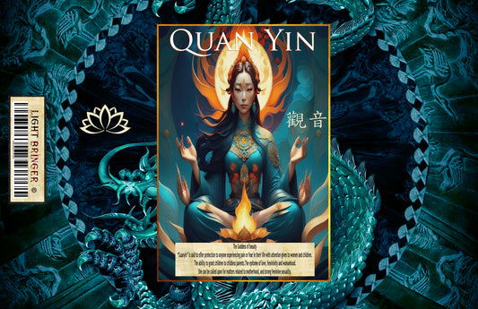 Asian Goddess Quan Yin Lightbringer Alter Candle (ascended master)
