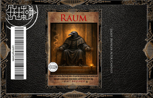 Fallen Angel Raum Lightbringer Altar Candle