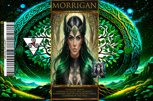 Celtic Goddess Morrigan Lightbringer Altar Candle