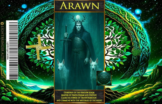 Lightbringer Celtic Arawn Altar Candle