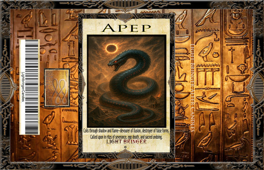 Egyptian Apep Lightbringer Altar Candle