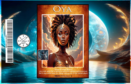 Lightbringer Oya Orisha Altar Candle