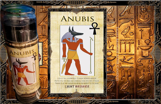 Egyptian Anubis Alter Candle