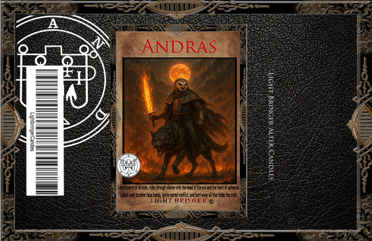 Fallen Angel Andras Lightbringer Candle