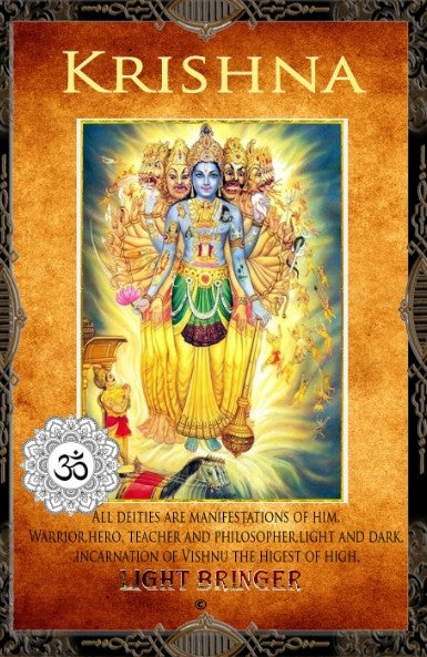 Hindu Krishna Alter Candle